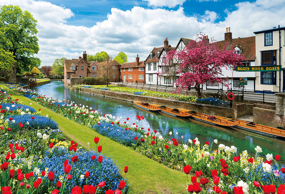 1000-piece jigsaw puzzle – Canterbury Flower Path by Beverly