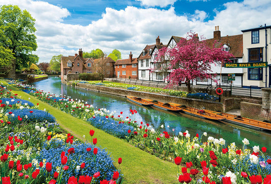 1000-piece jigsaw puzzle – Canterbury Flower Path by Beverly