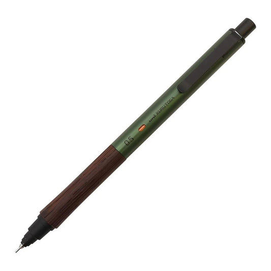 Uni KURUTOGA Wood mechanical pencil in Forest Green