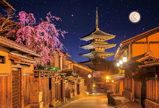 Jigsaw Puzzle – 1000 Pieces – Yasaka Pagoda on a Moonlit Night (Kyoto)