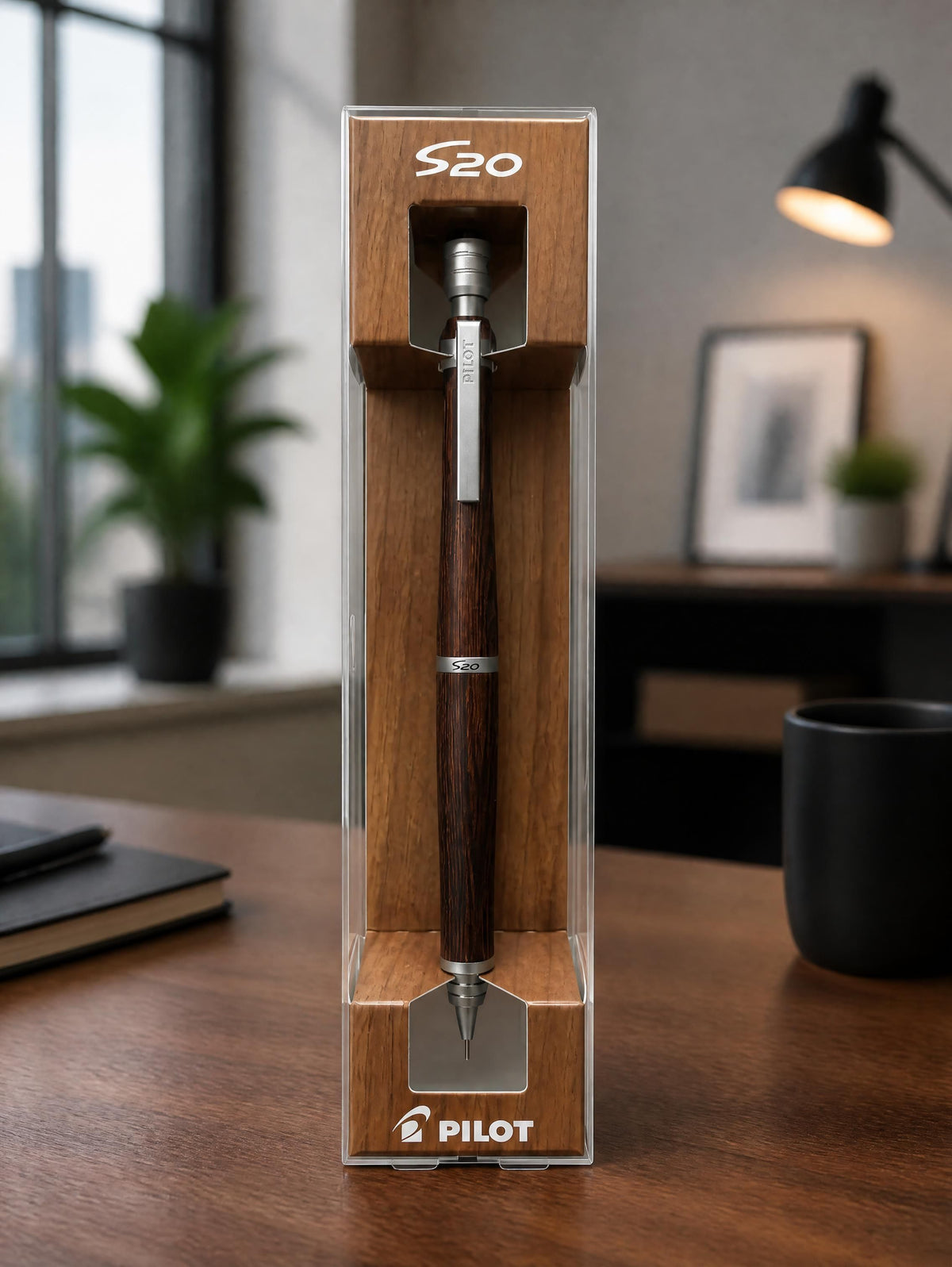 Pilot S20 0.5mm Wooden Mechanical Pencil HPS-2SK-MA5 Japan - Mahogany