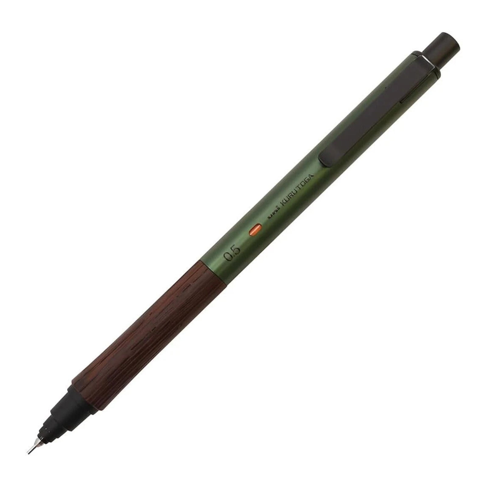 Uni KURUTOGA Wood mechanical pencil in Forest Green