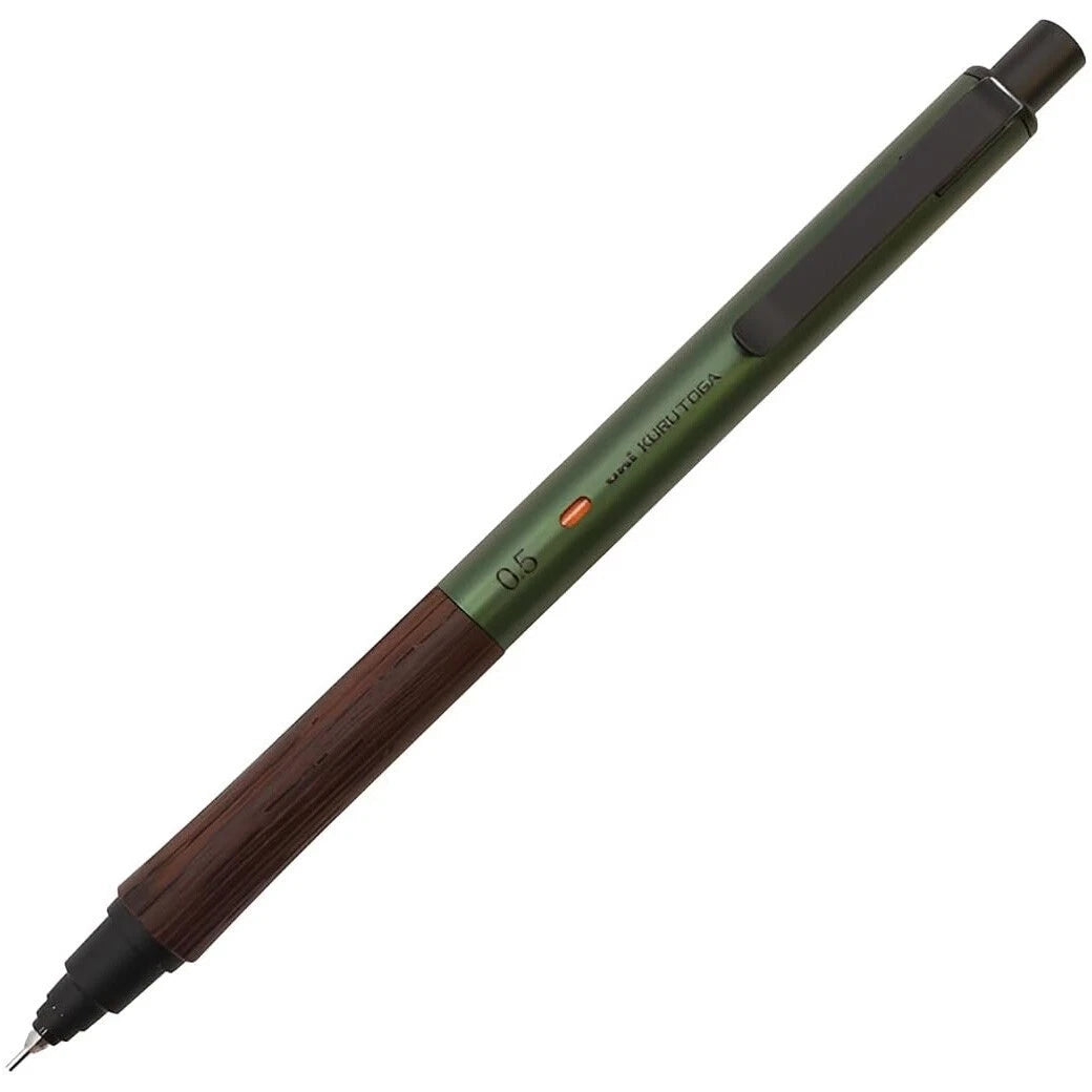 KURUTOGA Wood Mechanical Pencil - Forest Green - Made in Japan