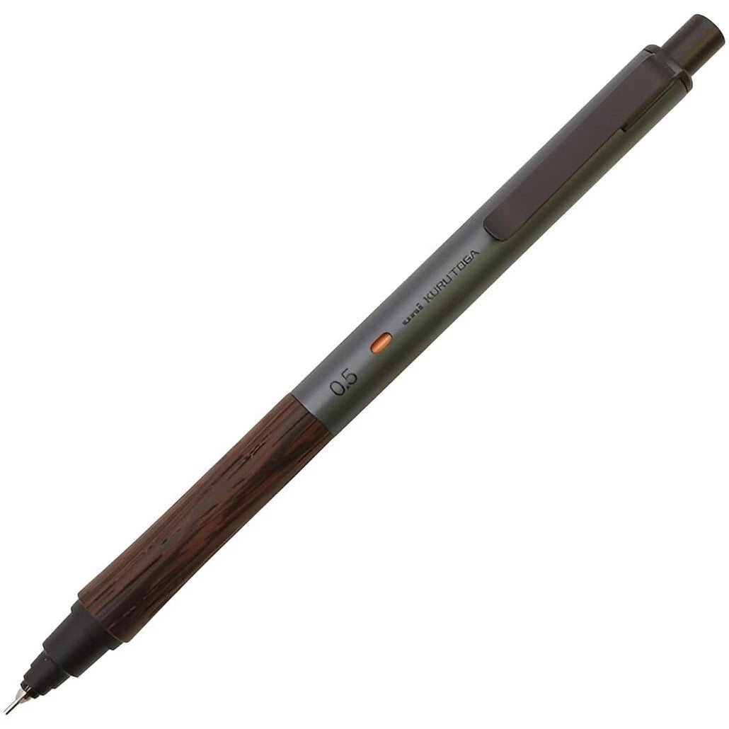 KURUTOGA Wood Mechanical Pencil - Steel Grey - Made in Japan